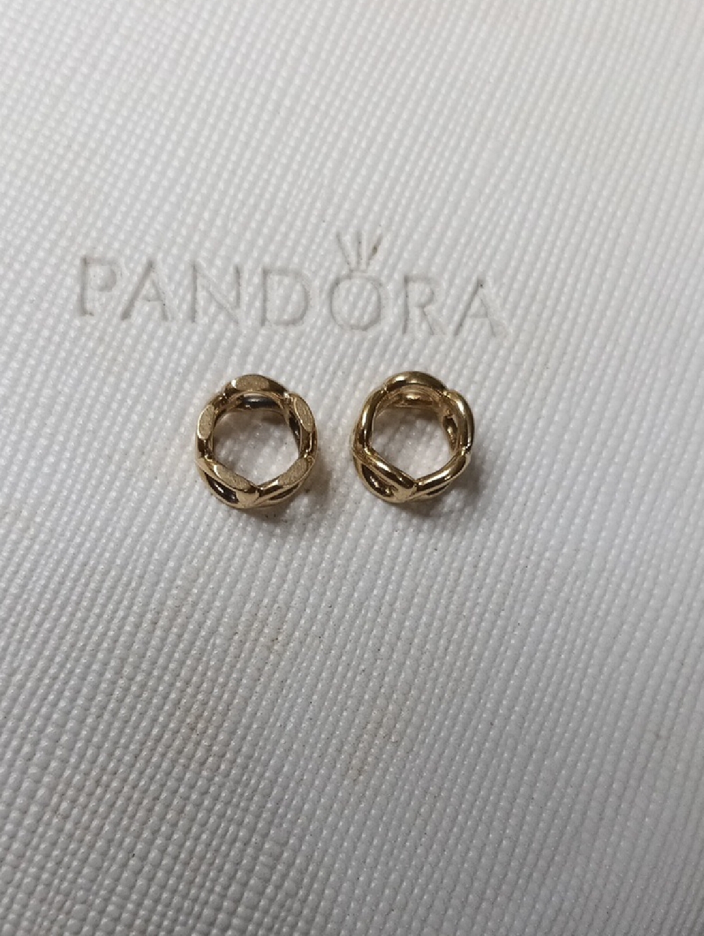 Pandora Two Vintage 14k Solid Gold Open Heart Spacers - Picture 4 of 8